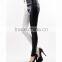 Special design full size hot sale black white striped leggings