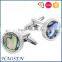 Superior Quality Newest Brass Abalone Stone Dad Cufflinks