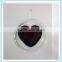 Heart shape double wall glass 250ml double wall coffee mug with good price