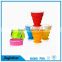 portable silicone retractable folding coffee cup with lid