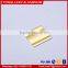 Anodized golden aluminum profile sample