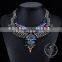 high quality vintage colorful rhinestone chunky statement necklace tin alloy fashion women pendant necklace 6390068