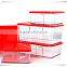 custom plastic food container, plastic container 3 compartment