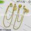 Wholesale Latest drop style solid gold earrings for girls