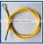 Yellow plastic coated steel wire both side pressured loop
