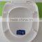 Family used plastic hinges european style u shpe raised toilet seat