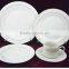 Royal design porcelain 45pcs dinner set gold rim dinnerware, plate and bowl