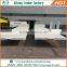 Inexpensive 2-3 axles flatbed semi-trailer 20ft 40ft flat bed container trailer for sale