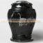 NATURAL STONE BLACK ZEBRA MARBLE URNS