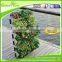 Rectangular hanging wrought iron wall planter for garden plant stands