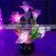 Factory price decorative vase artificial flowers with led lights