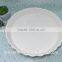 Stocked high quality round beautiful porcelain plate ceramic soup dish