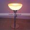 high LED cocktail table for wedding led illuminated furniture bar table