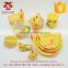 Wholesale yellow ceramic chicken bowl for jewelry hold/coin boxes