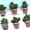 High Imitation Cactus Resin Charms Fashion Cactus Resin Decoration Charms for Office Ornaments