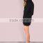 Oversized Custom Logo Embroidery Longline Hoodies Dress Hood Sweatshirt 100 Cotton Black Pocket Front Embroidered Hoodies