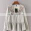 Runwaylover EY2365B New Fashion 2017 Ladies Deep V-Neck Embroidery Blouse