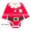 Cartoon Printing Christmas Style Long Sleeve 100% Cotton Personalized Baby Romper