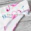 Crossfit High Cut Swimwear Flamingo Vintage Printing Bandage Bikini