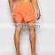 beach short length short,navy and orange clour shorts,Pull&Bear Swim Shorts In Fluorescent Orange