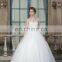 ED Fashion Appliques Pearls Beaded Sweetheart Tiered Puffy Ball Gowns Tulle Wedding Dresses