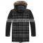 Custom New Designs Winter Men's Plaid Duffle Coats Canada
