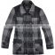 fashion cow buckle padded handsome tweed cashmere mens overcoat