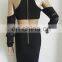 Off-Shoulder black to evening gown designs for fat gir clothes