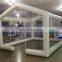 0.45mm pvc tarpaulin transparent house shape inflatable easy up beach tent outdoor camping bubble tent