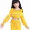 BestDance girls red bellydance bra top tribal belly dance wear bra top long sleeve bra top for kids OEM