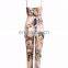 Women Sexy V-Neck Floral Long Jumpsuits Summer Backless Pants Playsuits Rompers