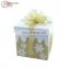 Custom Small Christmas Snow Printing Paper Gift Box with Ribbon