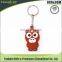 2017 new novelty products plastic pvc Animal keychain