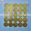 Custom Round Golden Hologram Label Self Adhesive Laser Sticker