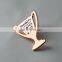 High Quality Polished Matt Gold Silver Apple Logo Lapel Pin Badge