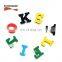 Factory supplier sticky hook and loop patch magic alphabets letter
