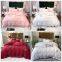 European Summer Cooling Ice Silk Bed Sheet Embroidery