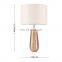Novel modern custom cheap home decor rose gold desk lamps ceramic foe hotel bedside
