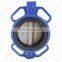Bundor dn100 ductile Iron PN16 wafer butterfly valve  with handles manufacturer