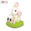 2016 novelty calendar design animal rabbit shaped plastic pvc calendar