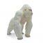 Albino Gorilla Toys King Kong White Realistic Hand Painted Gorilla Ape Wild Model Animal Figurine