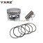 Hot sale metal aluminum alloy engine part cylinder block piston kit motorcycle BAJAJ 100
