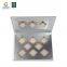 Empty shimmer eyeshadow palette container empty vegan glitter eyeshadow palette private label eyeshadow palette gold colors