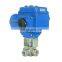 DKV 12v AC 1/2 inch DN15 High Pressure 3 Way T Type L Type Stainless Steel ss304 316 Electric Motorized Ball Valve