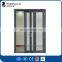 ROGENILAN 75 series wood grain aluminium soundproof glass bifold doors
