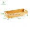Toilet Paper Storage  Bamboo Tray with Handles Toilet Tissue Holder Organizer Box for Bathroom Toilet Tank Kitchen Counter