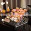Clear 7-Tier Acrylic Makeup Organizer Large Capacity Cosmetic Storage Box for Eyeshadow Palettes