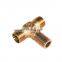 China supplier hydraulic ferrule nipple connector tee body pipe fitting