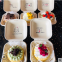 450ml 600ml degradable disposable lunch box, pulp lunch box, light snack box, fast food box, cake hamburger box