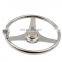 OEM Stainless Steel Marine hardware 3 Spoke Boat Steering Wheel